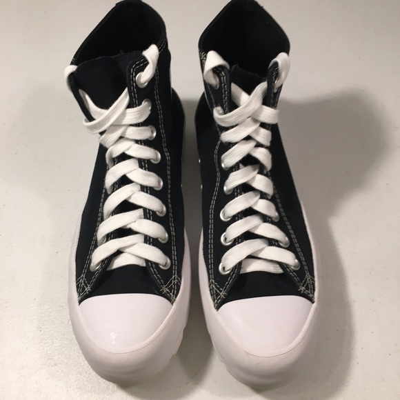 Converse Chuck Taylor All Star Lugged High Top Black Sneakers Size 7 - Picture 1 of 12